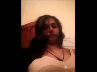 Aisha Ke's perfect boobs bounce as she masturbates on camera